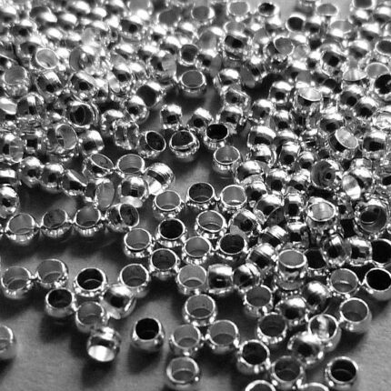 Crimp Perlen versilbert - 1,5 mm