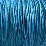 5 Meter Baumwollband - 0,8 türkisblau