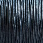 1 Meter Baumwollband - 1 mm grau