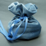 Schmuck Beutel hellblau 14 cm