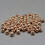 Sterling Silber Perle - 4 mm  - rosé vergoldet