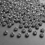 Metall Perle versilbert