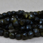 Obsidian Perlen Strang