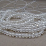 Bergkristall Perlen Strang 4 mm - facettiert – Bild 4
